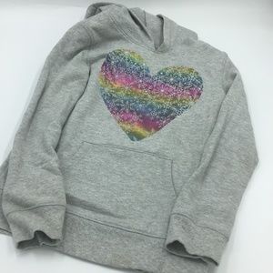 CIRCO GRAY  SWEATSHIRT  WITH A HEART ON FRONT